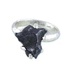 Starborn Creations Sikhote Alin Meteorit-Nugget-Ring aus Sterlingsilber, Größe 7 