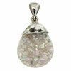 Starborn Creations Sterling Silver White Drusy Quartz Capped Pendant