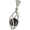 Starborn Elite Shungite Sphere Sterling Silver Spindle Torus Pendant