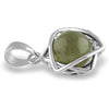 Starborn Genuine Moldavite Sphere Pendant