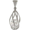Starborn Herkimer Diamond Sterling Silver Spiral Pendant