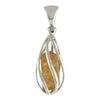 Starborn Imperial Topaz Sterling Silver Spiral Cage Pendant