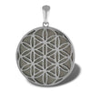 Starborn Muonionalusta Meteorite Sterling Silver Medallion with Sacred Geometric Design.