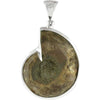 Starborn Sterling Silver Ammonite with Abalone Shell Inlay Pendant