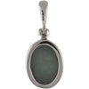 Starborn Sterling Silver Black Knight Oval Crystal Quartz Drusy Pendant