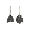 Starborn Sterling Silber Campo del Cielo Meteorit Nugget Ohrringe 