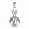 Starborn Sterling Silver Muonionalusta Meteorite Claw Pendant