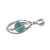 Starborn Sterling Silver Pendant with 10mm Turquoise Sphere