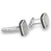 Starborn Sterling Silver Square Muonionalusta Meteorite Cuff Links