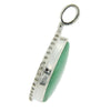 Starborn Sterling Silver Variscite and White Topaz Pave Pendant