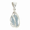 Starborn Sterling Silver rough Aquamarine Pendant