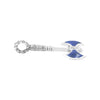 Starborn Lapis Battle Axe Pendant in Sterling Silver